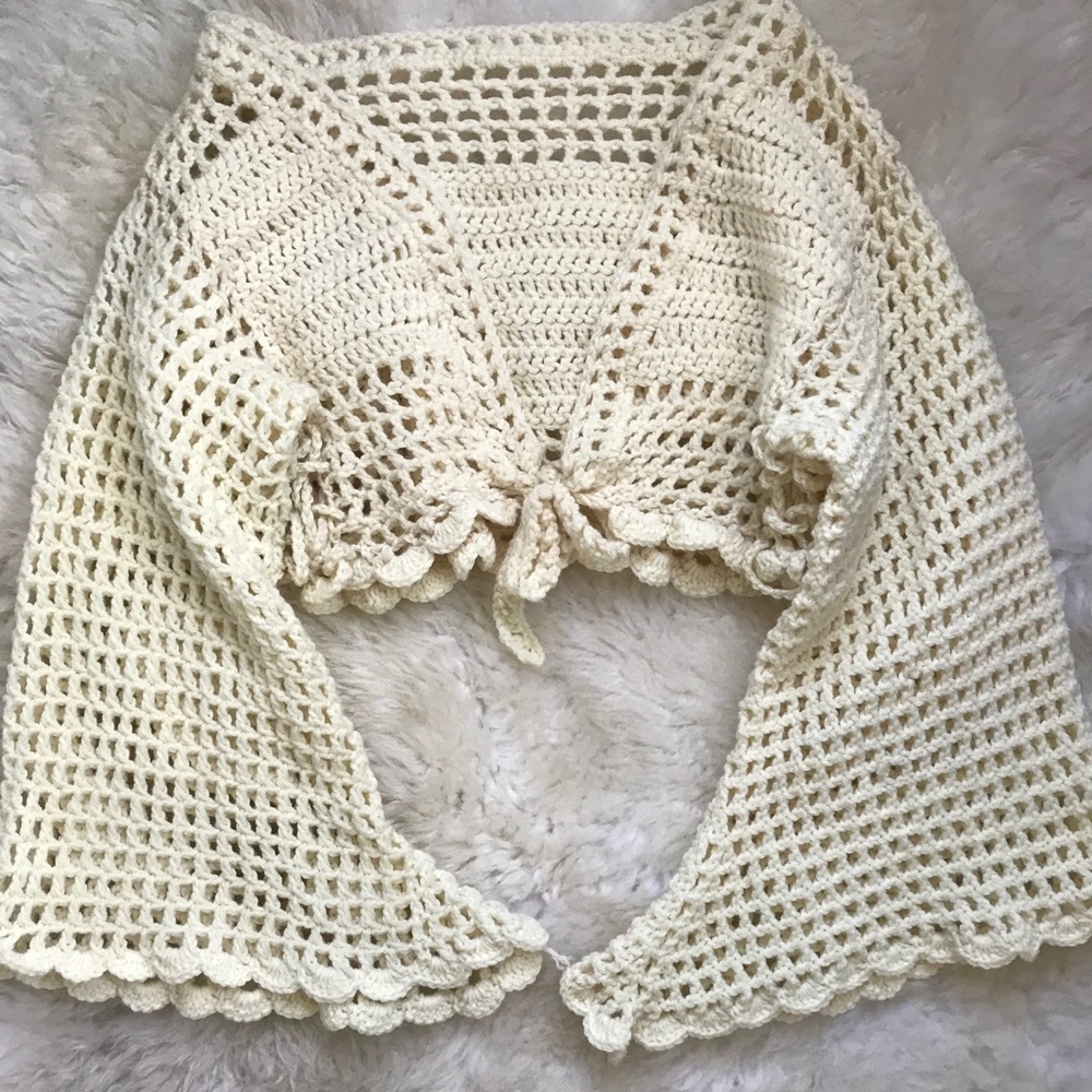 Bell Sleeve bohemian crochet top